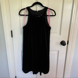 Betsey Johnson Black Velvet Dress